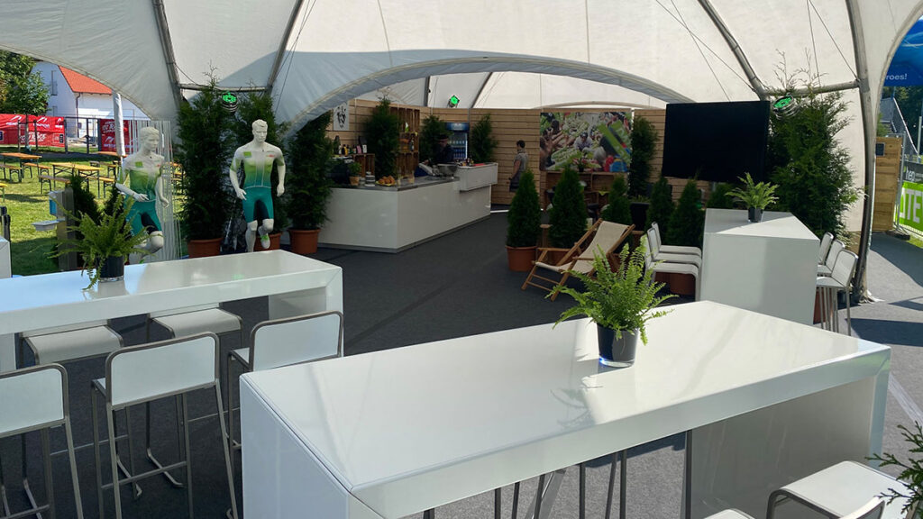 Challenge Roth VIP Kuppelzelt Veranstaltungstechnik